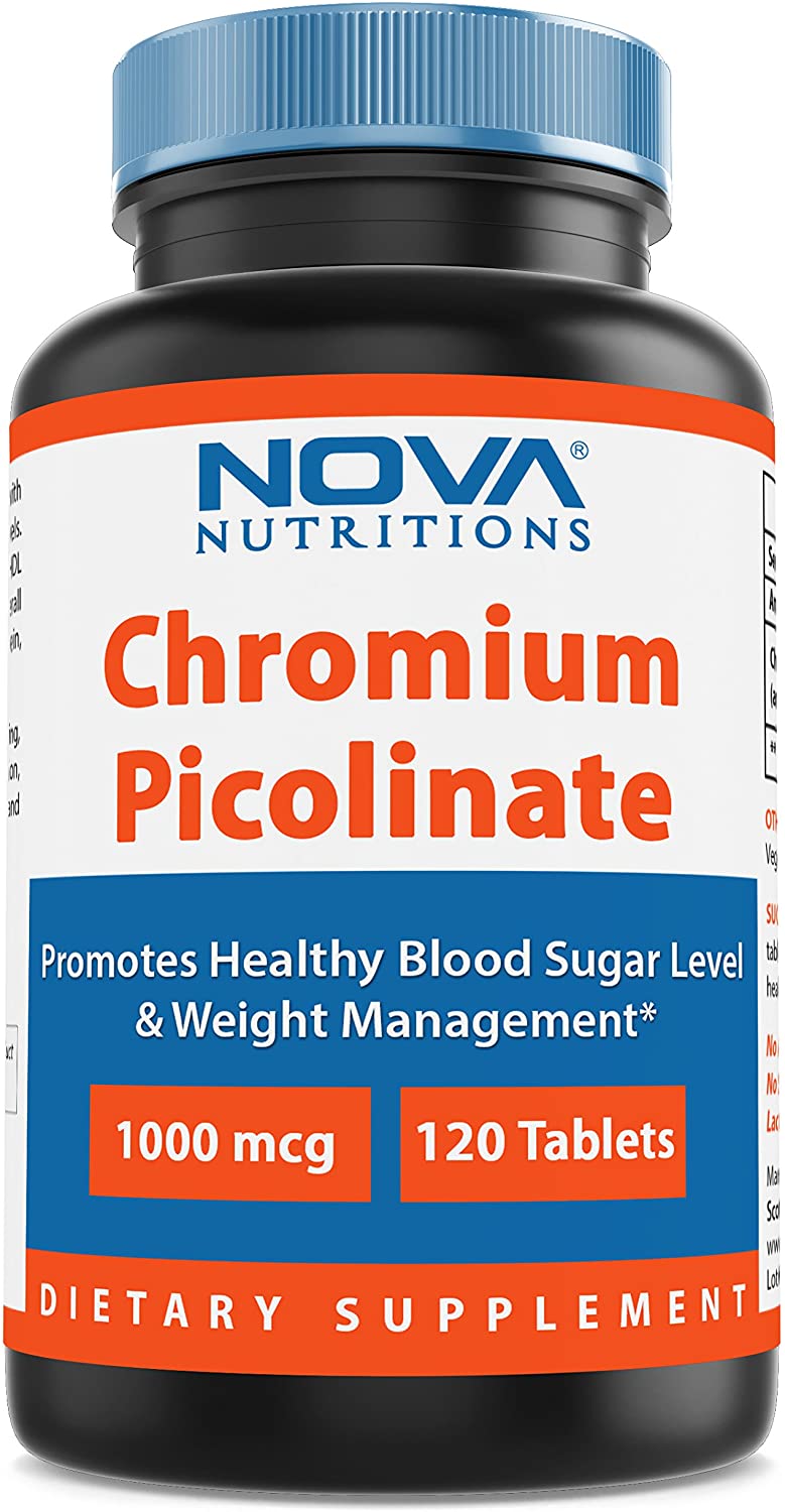 Amazon.com: Nova Nutritions Chromium Picolinate 1000mcg ...