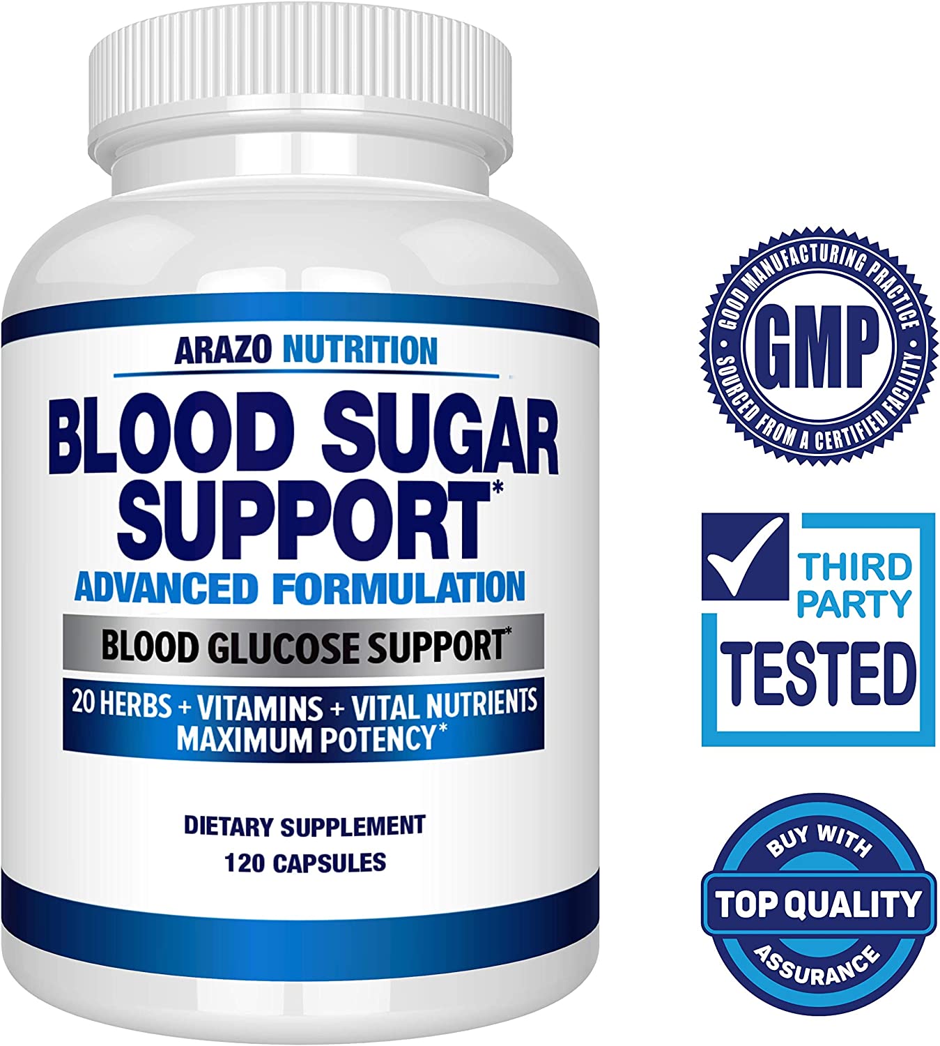 Blood Sugar Support Supplement  20 Herbs &  Multivitamin for Blood ...