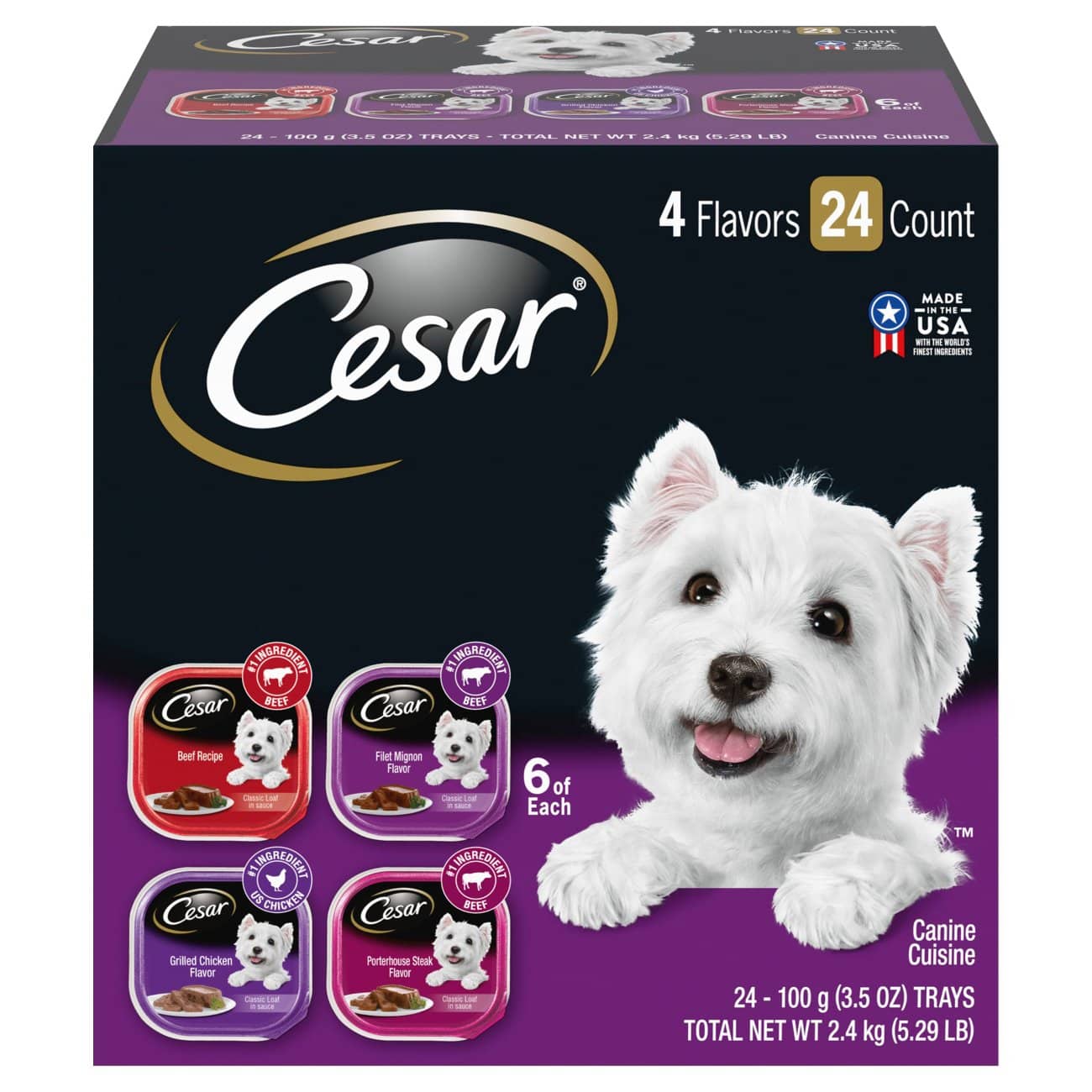 Cesar Classics Wet Dog Food Variety Pack