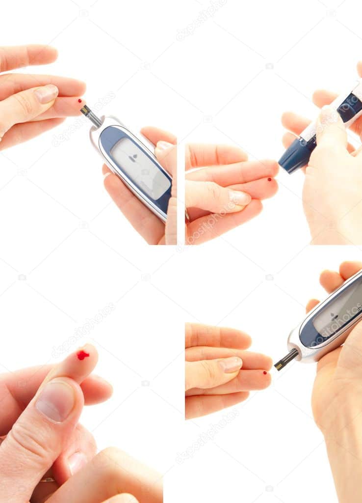 Diabetes insulin glucose sugar measuring level blood test  Stock Photo ...