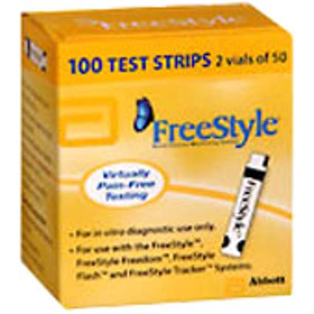 FreeStyle Glucose Test Strips Box of 100