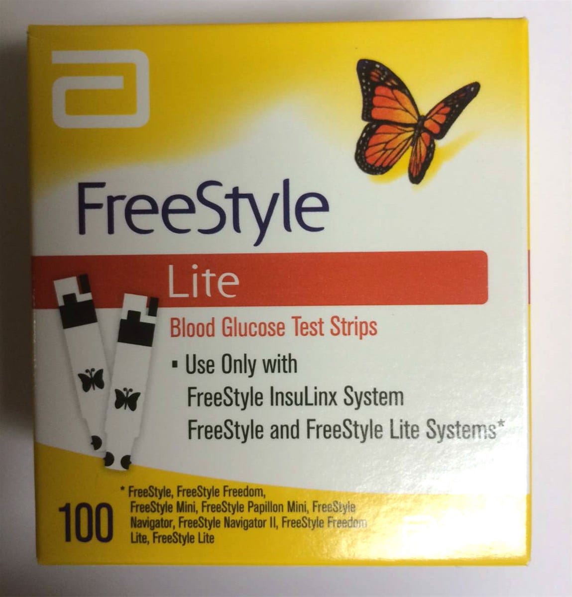 Freestyle Lite Blood Glucose 100ct Test Strips from United Kingdom ...